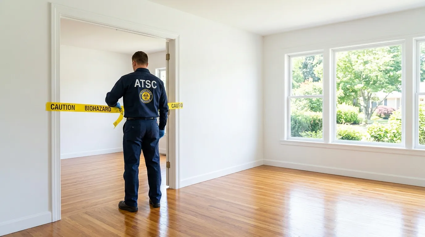 Certified biohazard cleanup crew performing Crime Scene Cleanup in La Canada Flintridge